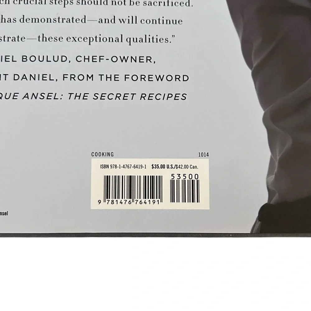 Dominique Ansel: The Secret Recipes Cookbook Hardcover French Pastry NYC Cronut